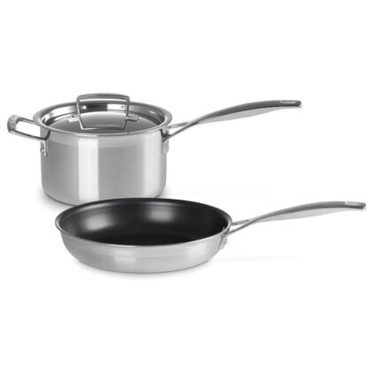Le Creuset 3-ply SS 2-Piece Cookware Set
