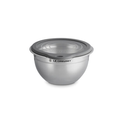 Le Creuset SS Mixing Bowl with Glass Lid 19cm