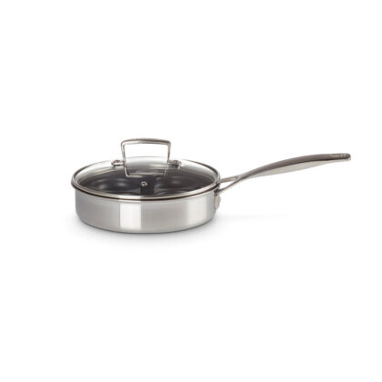 Le Creuset 3-ply SS Sauté Pan with Insert 20cm