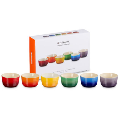 Le Creuset Rainbow Set of 6 Mini Ramekins