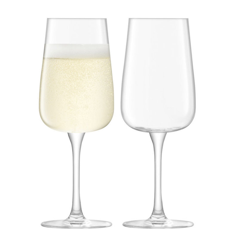 LSA Arc Flute Glass 280ml x 2