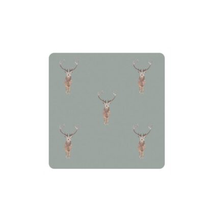 Sophie Allport Highland Stag Coasters x 4