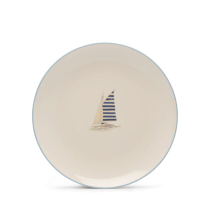 Sophie Allport Coastal Boats Stoneware Plate