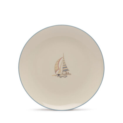 Sophie Allport Coastal Boats Stoneware Plate